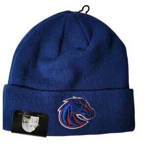Boise State Broncos Hat Beanie Adults Blue Orange Knit Winter New University ID